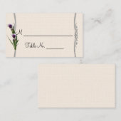 Western Calla Lily Posh Mariage Cartes de Place (Devant / Derrière)