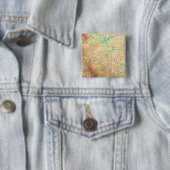 Western Canada Vierkante Button 5,1 Cm (In situ)