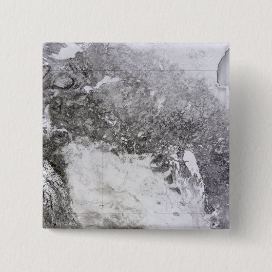 Western Canada Vierkante Button 5,1 Cm (Voorkant)