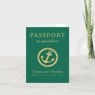 Western Caraïben Cruise Passport Gold & Emerald