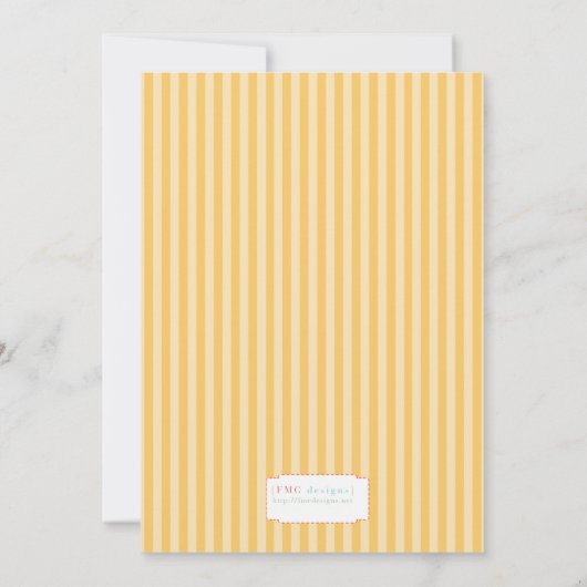 Western carnaval - sla de datum geel op save the date (Achterkant)