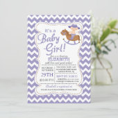 Western C'est une invitation de Baby shower de fil (Debout devant)