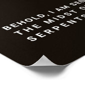 Western Christelijk Poster, Matteüs Bijbelvers Poster (Hoek)