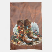 Western Christmas  Theedoek (Verticaal)