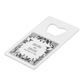 Western Country Cowboy Rustic Wedding  Kredietkaart Flessenopener (Achterkant Gekanteld)