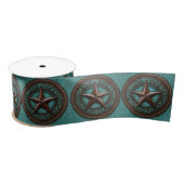 Western Country Cowboy Turquoise Brown Texas Star Lint (Spoel)