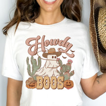 Western Country Cowgirl Howdy Boos Funny Halloween