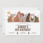 Western Cowboy 2e Invitation anniversaire (Devant)
