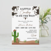 Western Cowboy Baby shower Invitation (Debout devant)