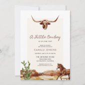 Western Cowboy Baby shower Invitation (Devant)