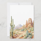 Western Cowboy Baby Shower Invite Kaart (Achterkant)