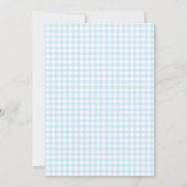 Western Cowboy Blue Plaid Baby shower Invitation (Dos)