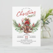 Western Cowboy Boots Christmas Party Invitation (Debout devant)