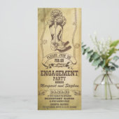 western cowboy bottes invitation de la partie de f (Debout devant)