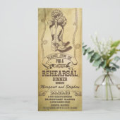 western cowboy bottes répétition dîner invitations (Debout devant)