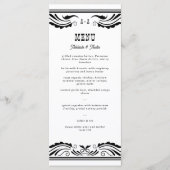  Western Cowboy Country Bruiloft Menu (Voorkant)