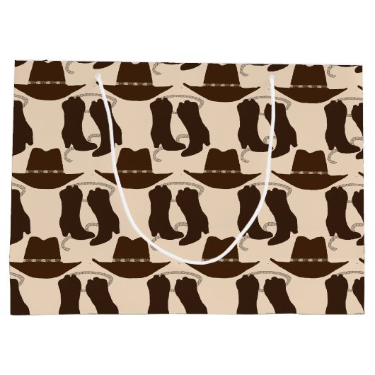 Western Cowboy Pet en Boots Groot Cadeauzakje (Achterkant)