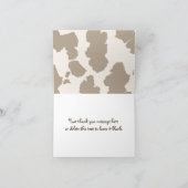 Western Cowboy Pet Hartelijk dank Bedankkaart (Binnen)