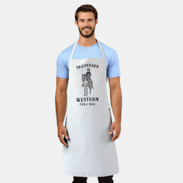 Western Cowboy Pub & Bar Aangepaste Barman Schort