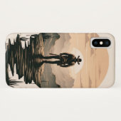 Western cowboy silhouet Case-Mate iPhone case (Achterkant (horizontaal))
