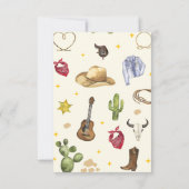 Western Cowboy Verjaardagsfeest Bedankkaart (Achterkant)