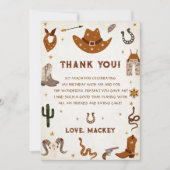 Western Cowboy Verjaardagsfeest Kaart (Voorkant)