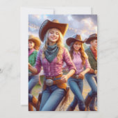 Western Cowgirl 16th Birthday Party Invitation (Dos)