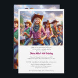 Western Cowgirl 16th Birthday Party Invitation<br><div class="desc">"OEuvre d'art générée par l'IA avec direction de design par Susang6"</div>
