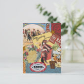  Western cowgirl briefkaart (Staand voorkant)