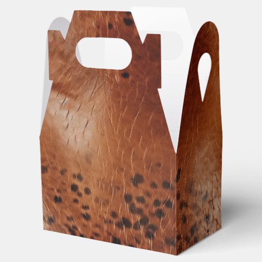 Western cowgirl bruin zwart bedankdoosjes (Geopend)