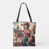  Western Cowgirl Draagtas (Achterkant)