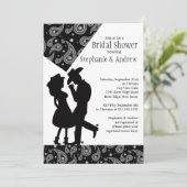 Western Cowgirl echtpaar Bridal Shower Uitnodiging (Staand voorkant)