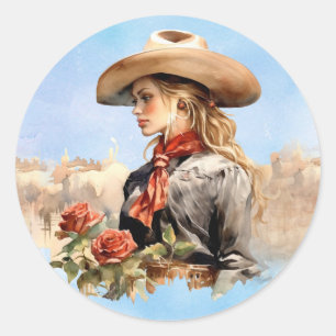 Western Cowgirl met Rozen Stickers