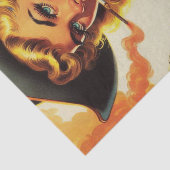  Western Cowgirl Pin Up Tissuepapier (Detail)