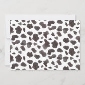 Western Cowgirl Pink Bow Invitation photo Annivers (Dos)