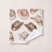 Western Cowgirl Pink Casquettes Brown (Gant de toilette)