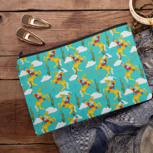 Western Cowgirl Retro Patterned Etui