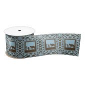 Western Craft of Gift Wrap Ribbon Cowboy Cross Lint (Spoel)