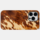 Western crème bruin Koeienhuid Case-Mate iPhone Case (Achterkant (horizontaal))