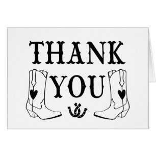 Western Dank je Cowboy Boots country Wedding