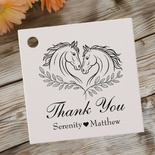 Western Dank u Rustic Horse Country Wedding Bedankjes Labels