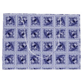 Western Denim Blue Delft Tile Groot Cadeauzakje (Achterkant)
