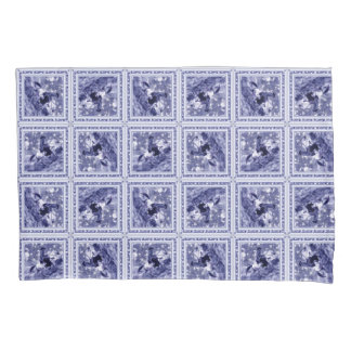 Western Denim Blue Delft Tile  Kussensloop