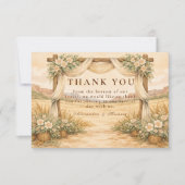 Western Desert Arch Wedding Bedankkaart (Voorkant)