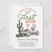 Western Desert First Rodeo 1er Invitation d'annive (Devant)