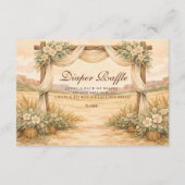 Western Desert Floral Arch Diapper Raffle  Informatiekaartje (Voorkant)