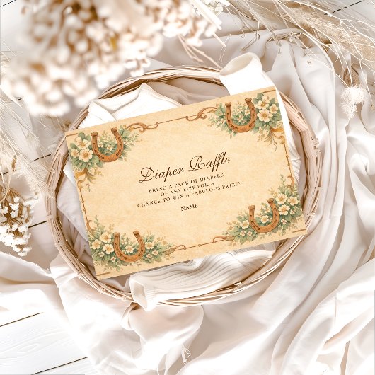 Western Desert Horseshoe Diapper Raffle  Informatiekaartje