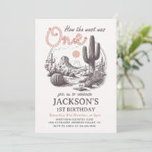 Western Desert Rodeo 1er Invitation d'anniversaire (Debout devant)