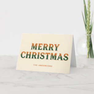 Western Desert Script Prettig Kerstfeest Feestdagen Kaart