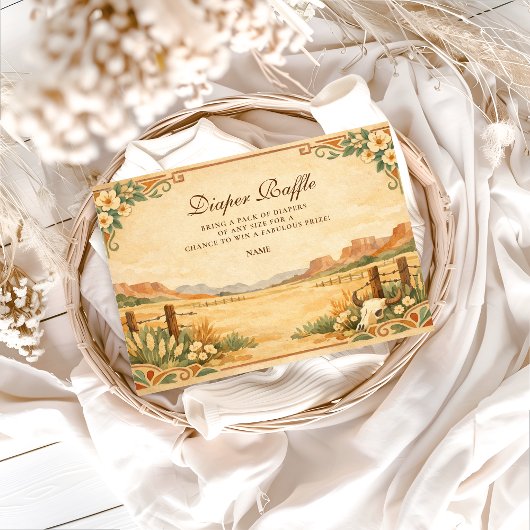 Western Desert Wildflower Diapper Raffle  Informatiekaartje